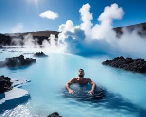 Ontspannen in de Blue Lagoon, IJsland