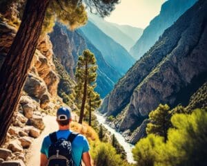 Wandelen door de Samariakloof, Kreta, Griekenland