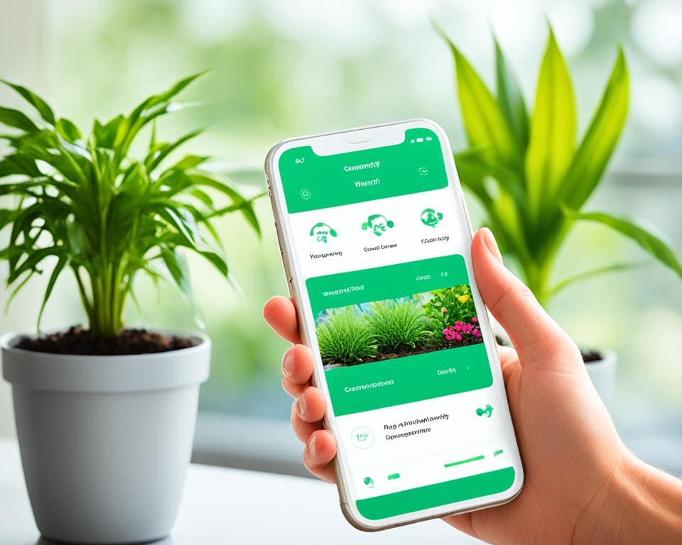 Planten verzorgen met app