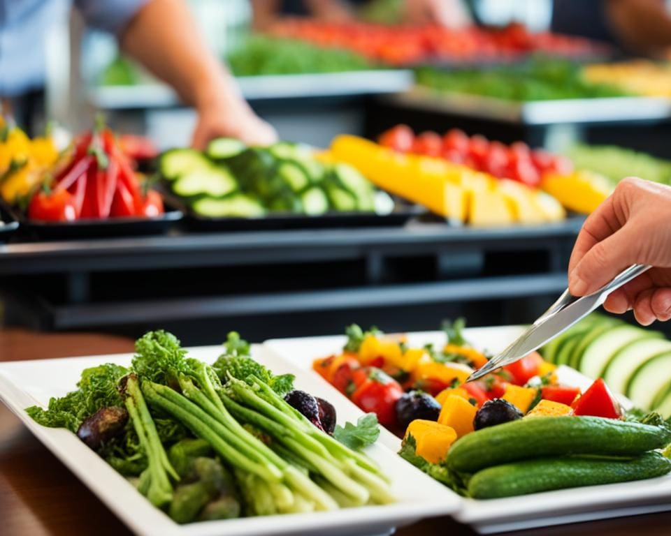 gezonde opties op het restaurantmenu