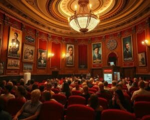 Bioscoopbezoek met filmklassiekers in een vintage theater