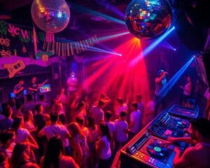 Discotheekuitje naar een club met thema-avonden en live acts