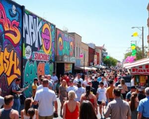 Festivaldag vol street art, muziek en een levendige sfeer