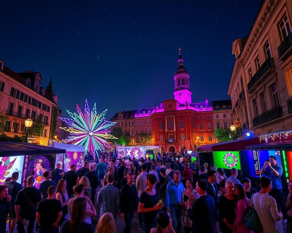 Festivalnacht vol kunst, muziek en performances in de stad