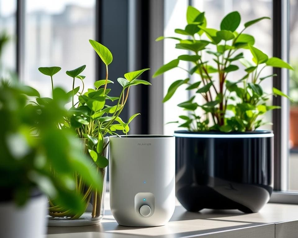 Slimme plantenpotten met bewateringssysteem