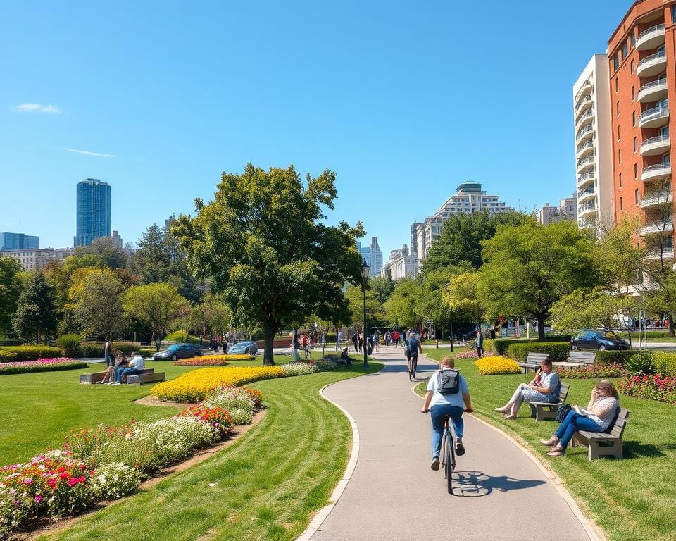 Stadsfietstocht langs populaire parken