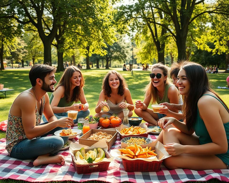 voordelen van picknicken in het park