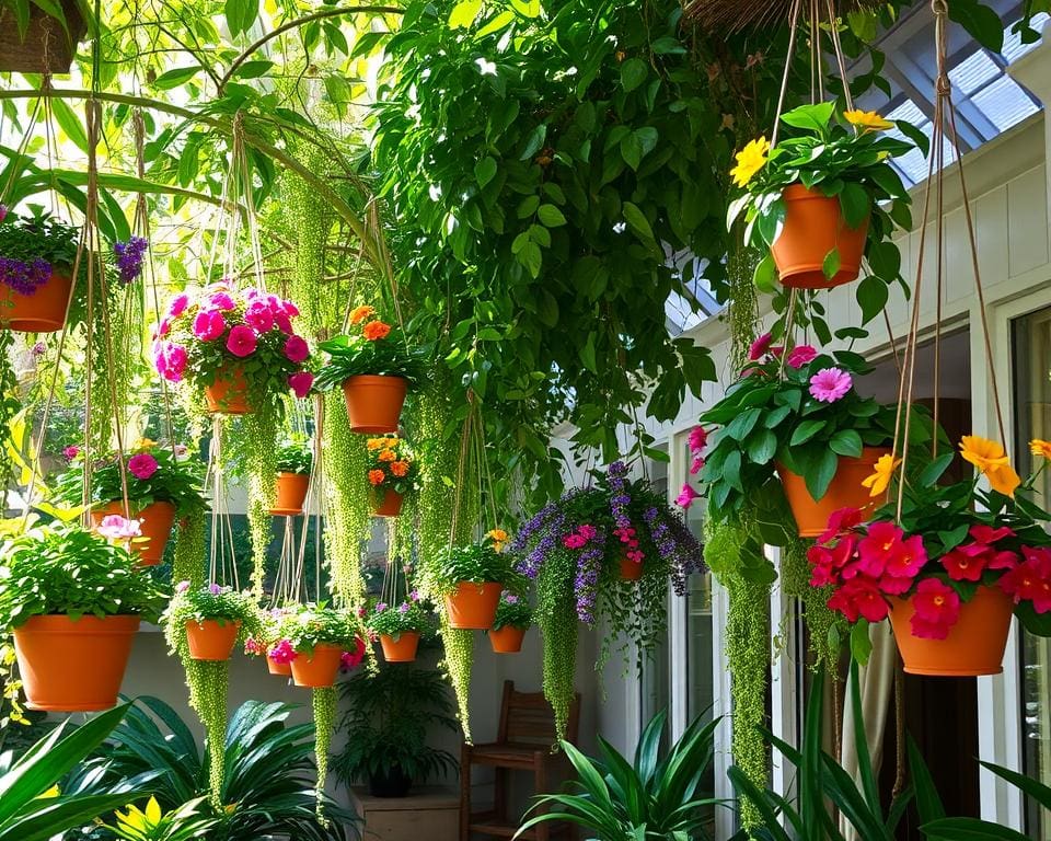 Creëer een groene oase met hangende plantenbakken