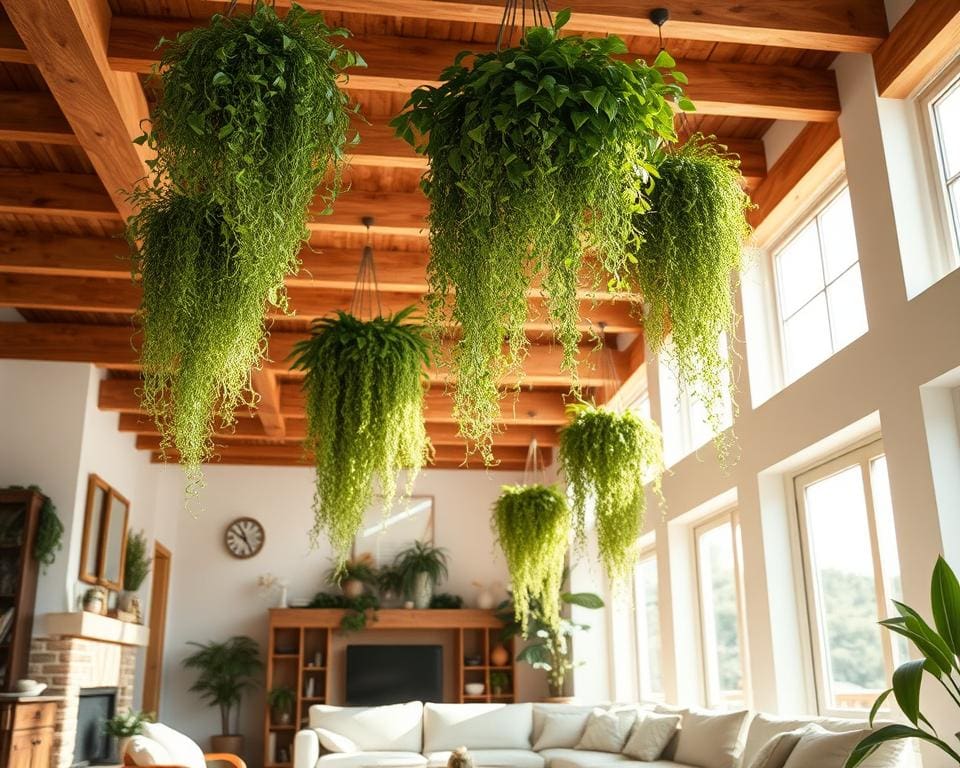 Hangplanten voor fris groen in huis