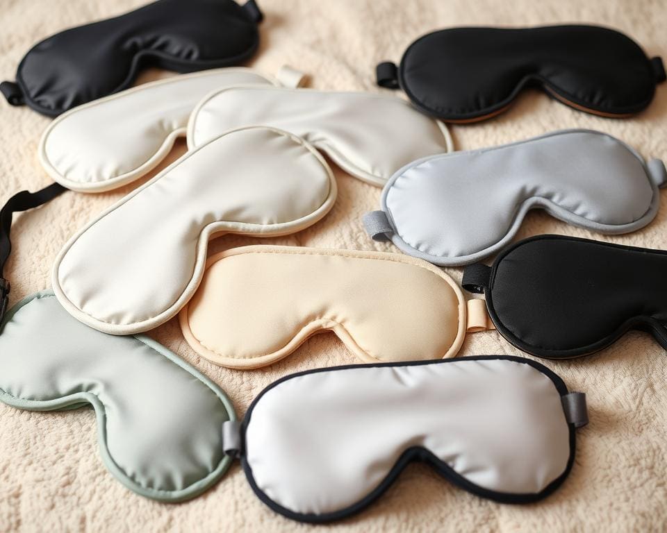 Materialen slaapmaskers en pasvorm slaapmasker