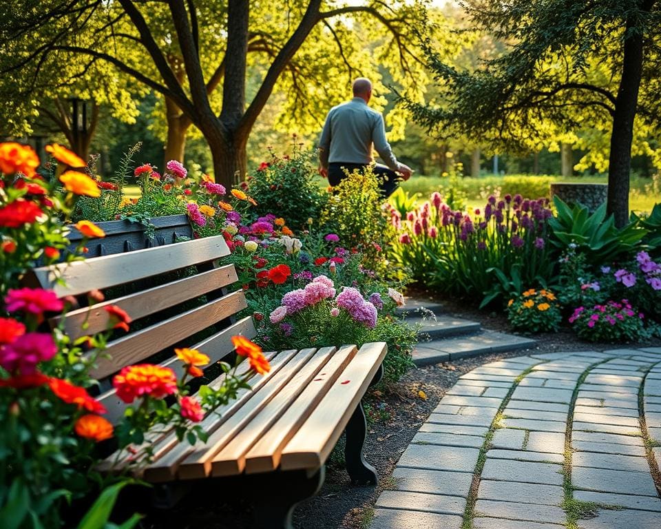 Tuinbanken voor ontspanning in de buitenlucht