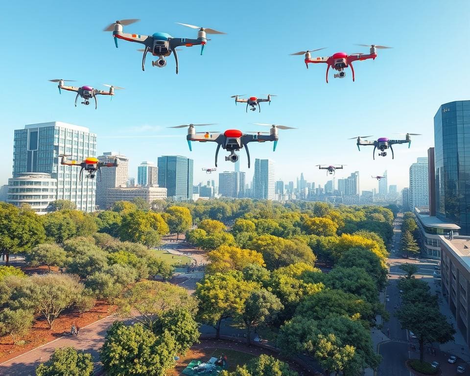 Drones voor afvalinzameling