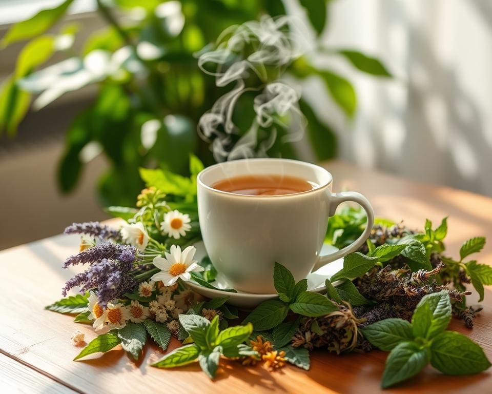 Herbal thee voor stressvermindering