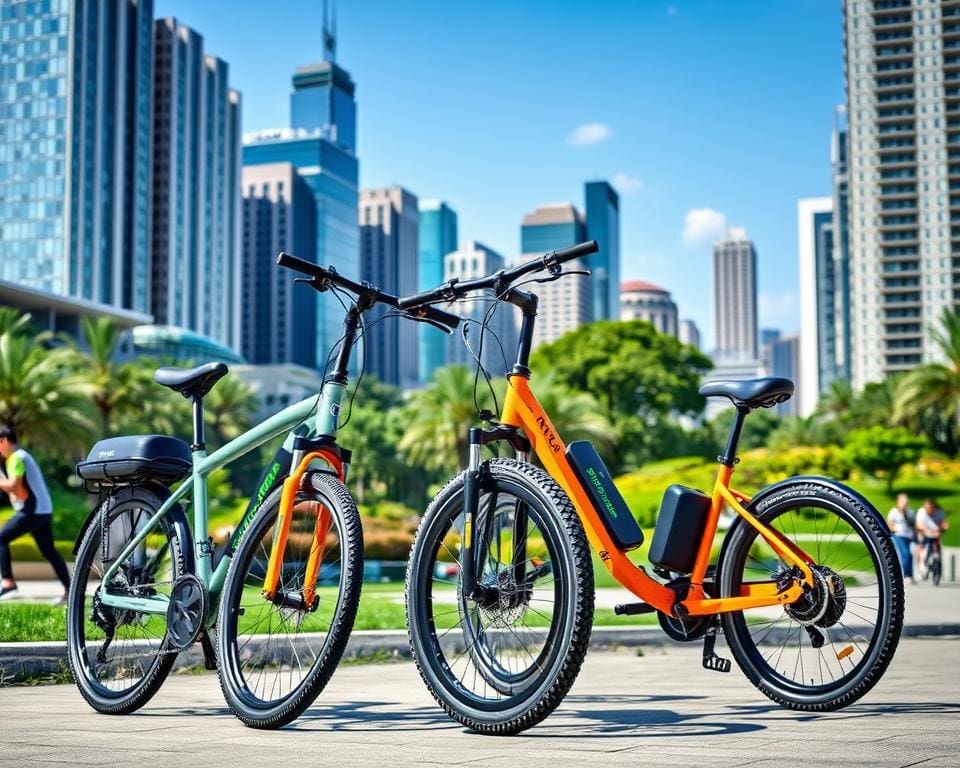 Elektrische fietsen met dubbele batterijen