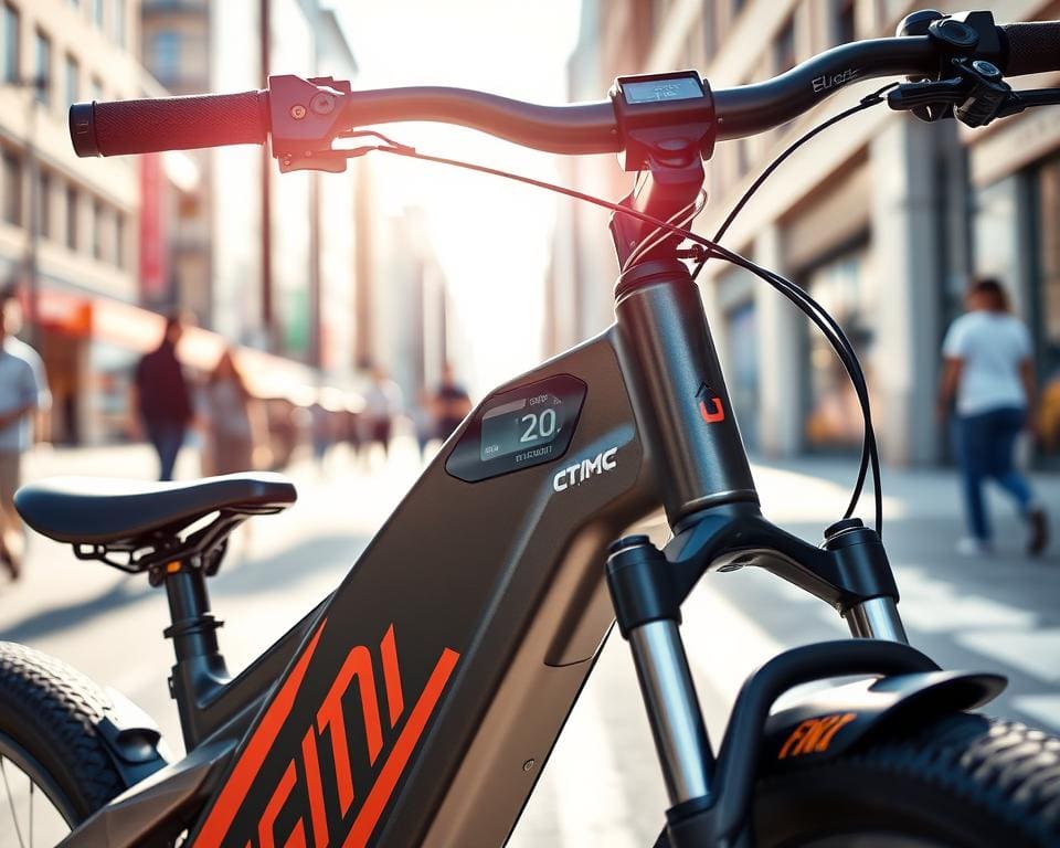 Elektrische fietsen met ingebouwde snelheidsmeters