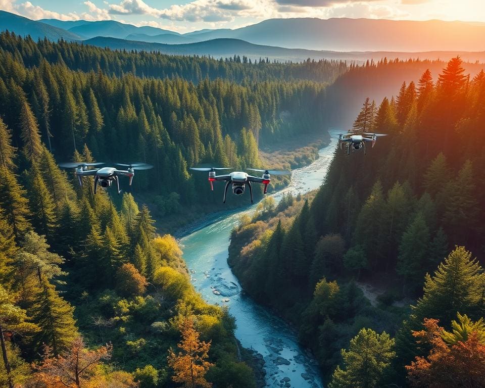 Hoe helpen drones bij het bewaken van natuurlijke hulpbronnen?