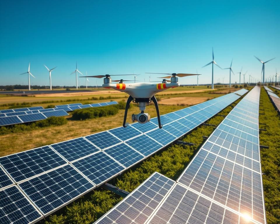 Hoe ondersteunen drones de aanleg van duurzame energie-infrastructuur?