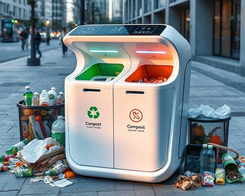 Hoe slimme prullenbakken afval scheiden