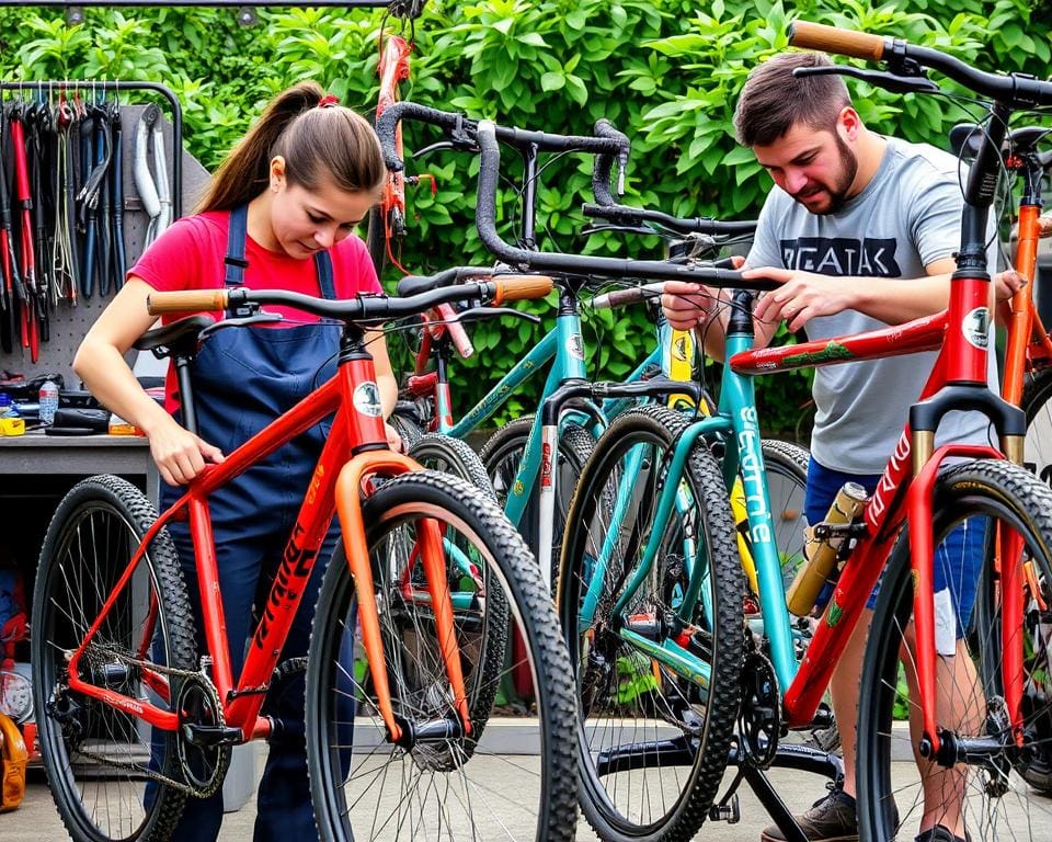 damesfiets reparatie en herenfiets reparatie