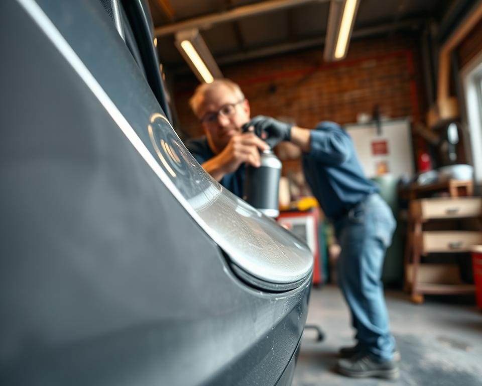Hoe werkt bumper spuiten na een lichte botsing?