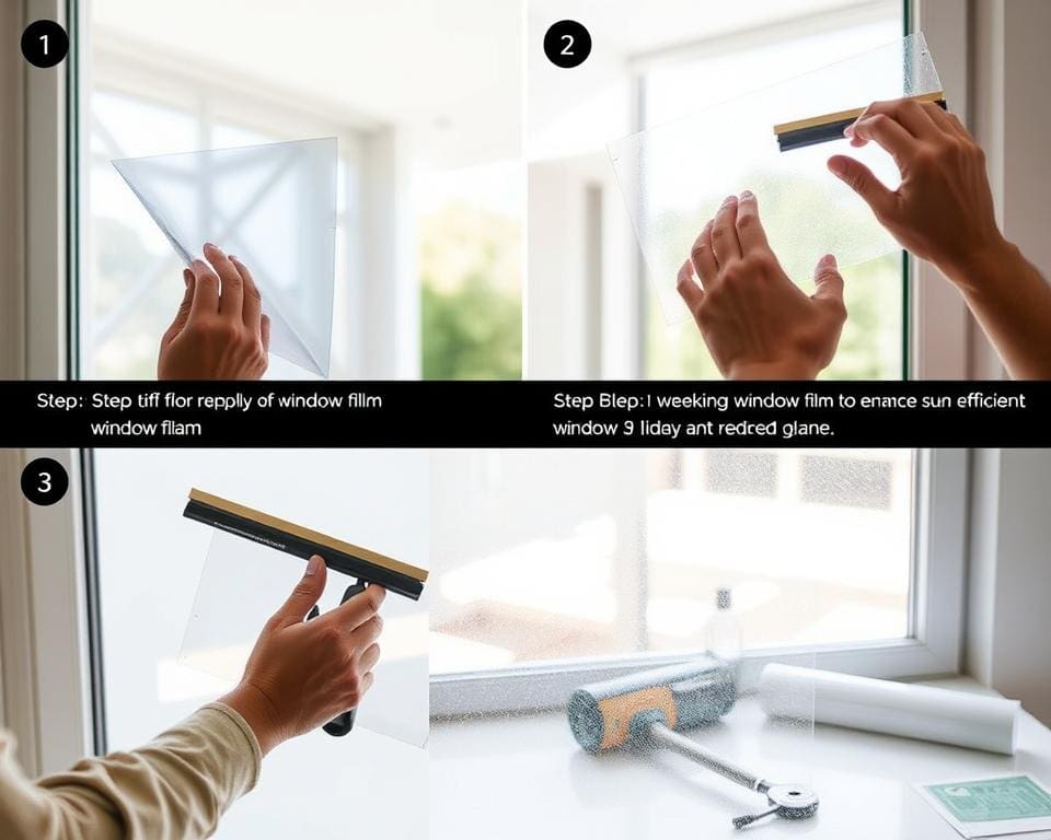 Hoe werkt de montage van zonwerende raamfolie?