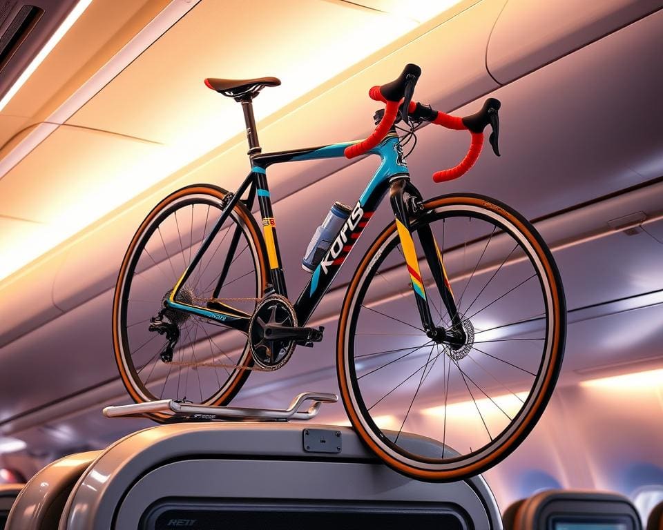 Reizen vliegtuig sportfiets