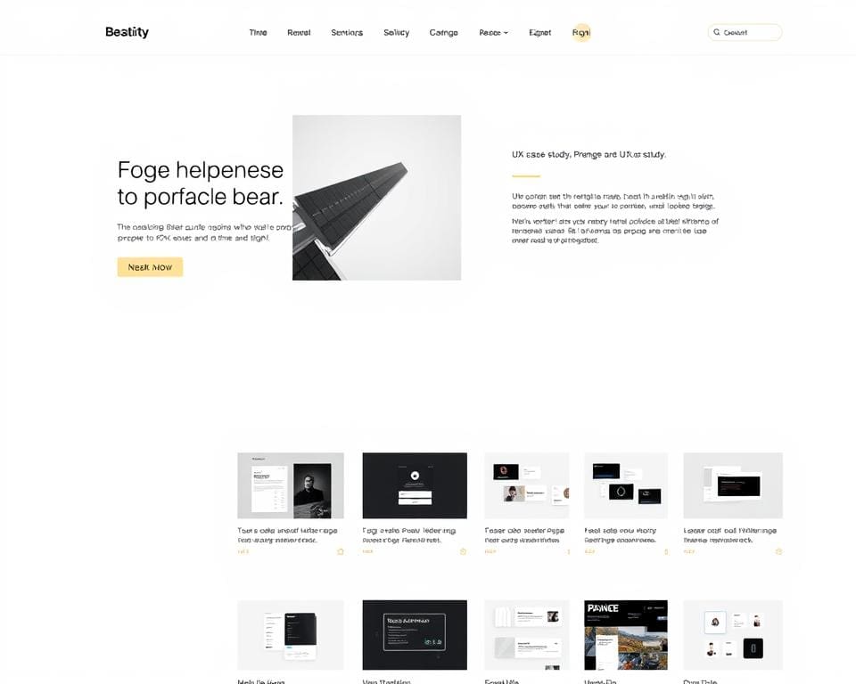 Wat zijn sterke voorbeelden van portfolio-UX?