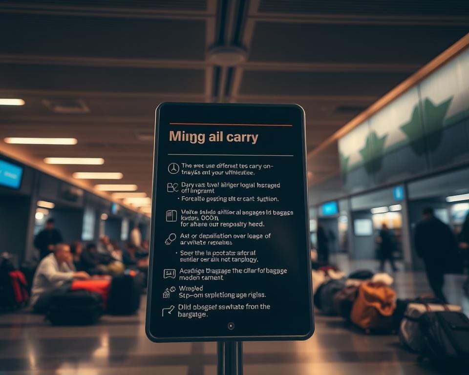handbagage regels vliegtuig bagage