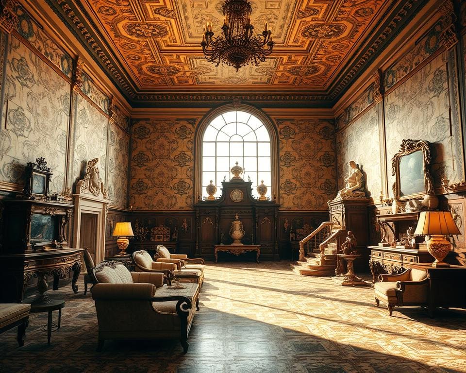 Arte behang in klassieke interieurs