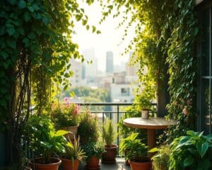 Balkonbegroeiing voor privacy en gezelligheid