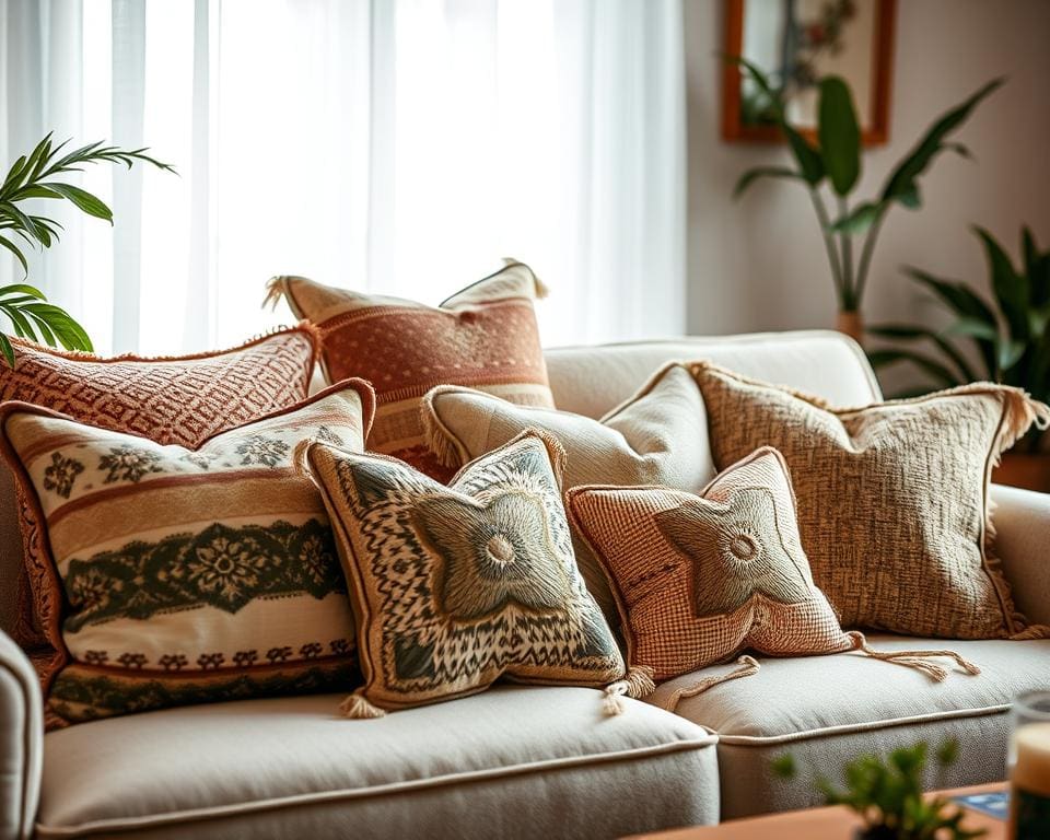 Decoratieve kussens als sfeermakers in huis