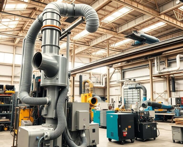 Industriële stofafzuigingssystemen voor schone werkplaatsen