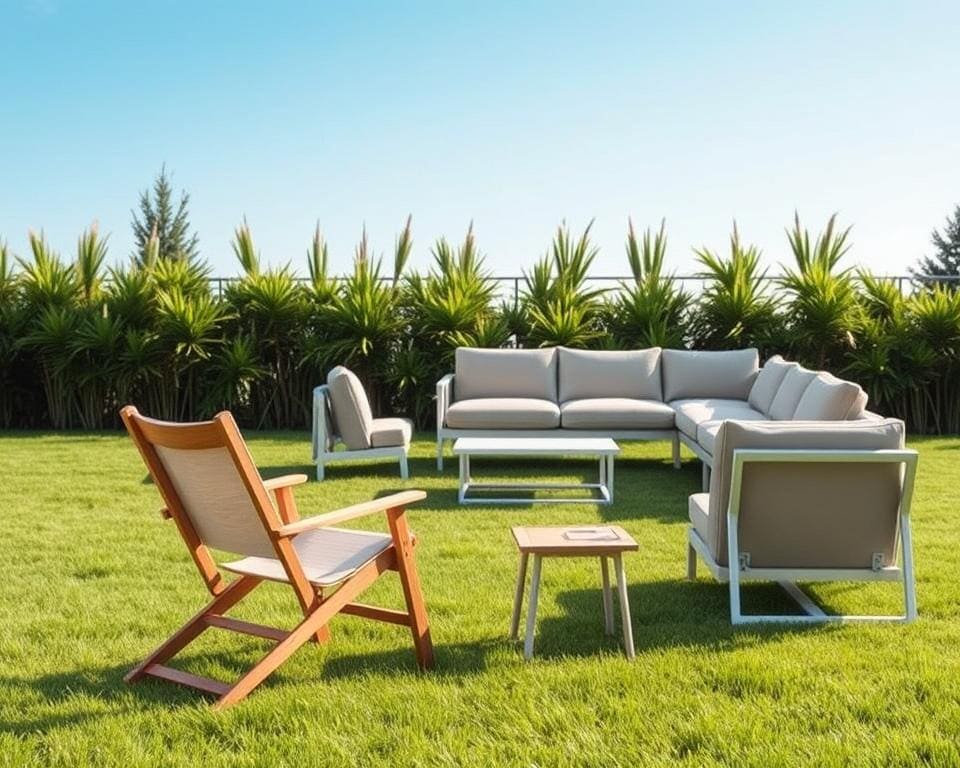 Opvouwbare meubelen voor flexibele buitenruimtes