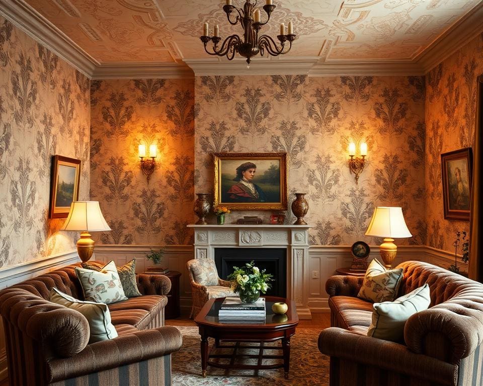 Welke patronen werken goed in een klassieke woonkamer?