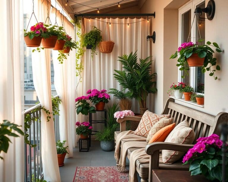 Gezellige ideeën voor een balkon