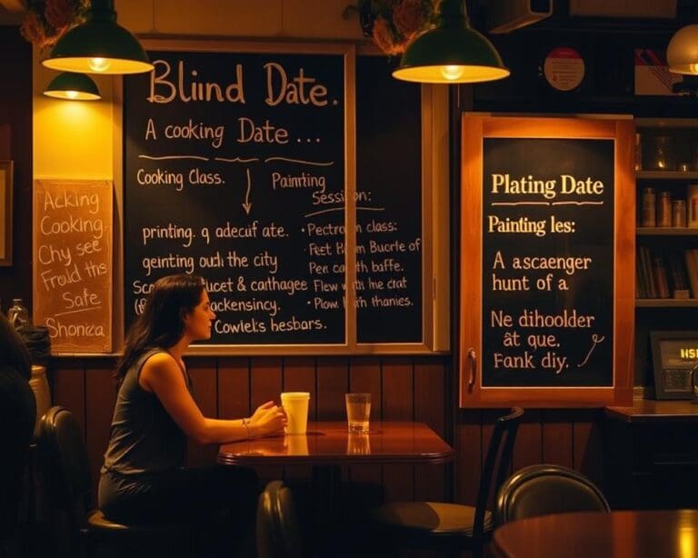 Wat zijn creatieve ideeën voor een blind date?