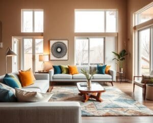 Welke kleuren passen bij een moderne woonkamer?