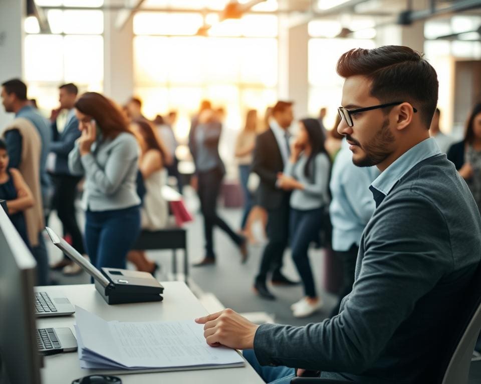 Werken met focus in een drukke omgeving