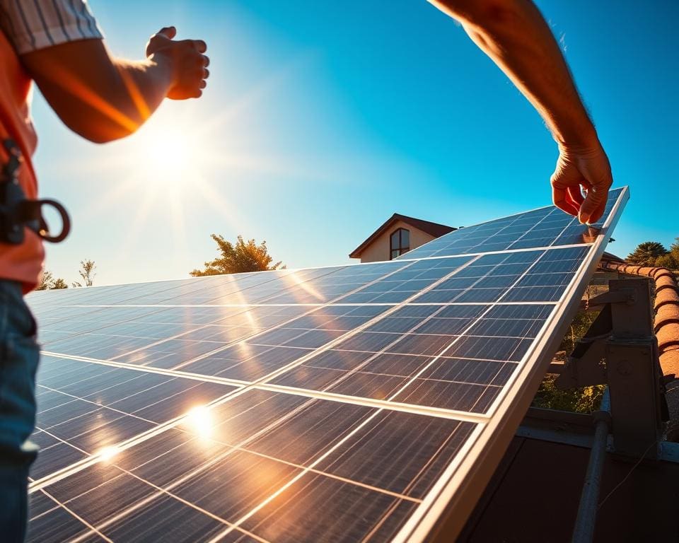 Zonnepanelen plaatsen voor groene energie