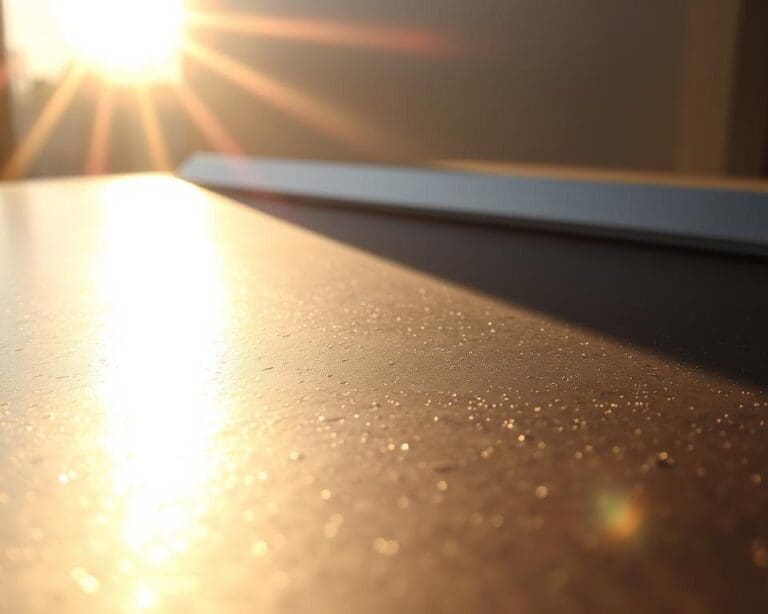 Welke materialen reflecteren licht met warmte?