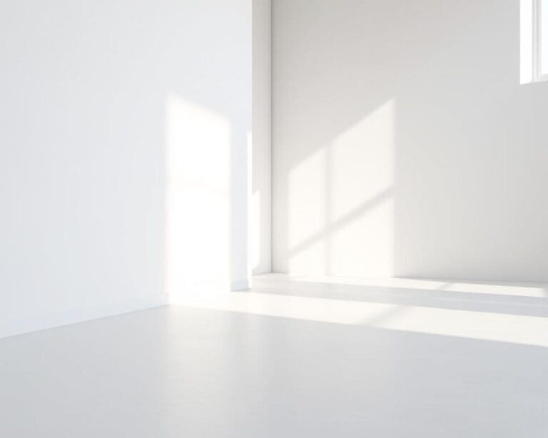 Welke texturen geven diepte aan witte muren?