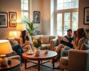 Hoe houd je contact met vrienden binnen?