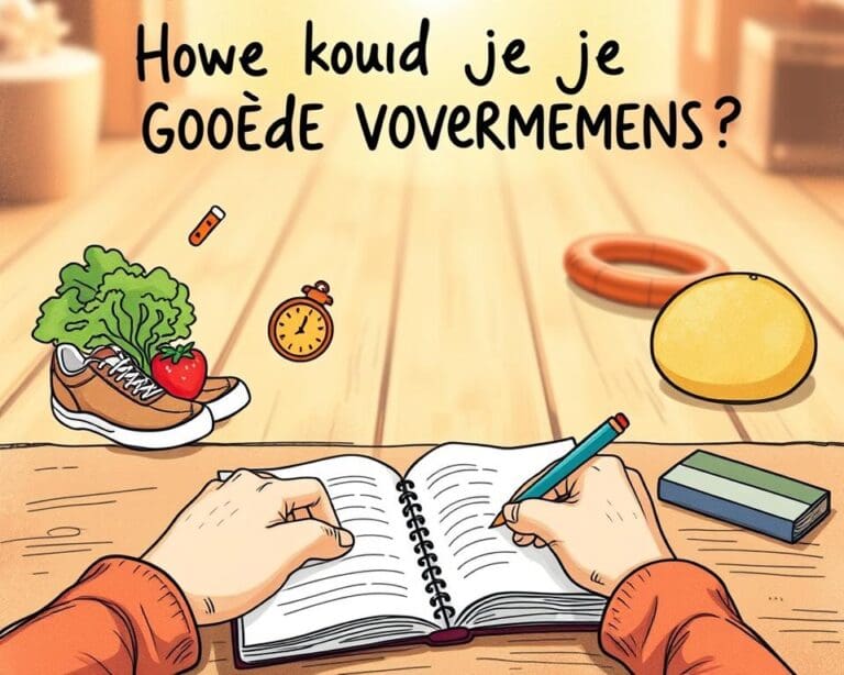 Hoe houd je je goede voornemens vol?