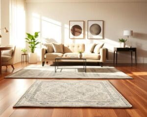 Hoe kies je een vloerkleed dat niet te groot oogt?