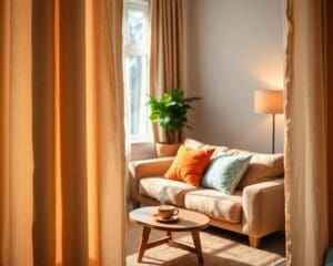 Hoe kies je gordijnen voor een warme uitstraling?