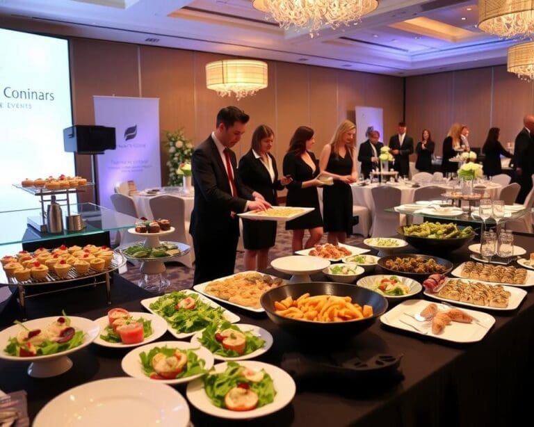 Hoe ondersteunt een cateraar zakelijke events?