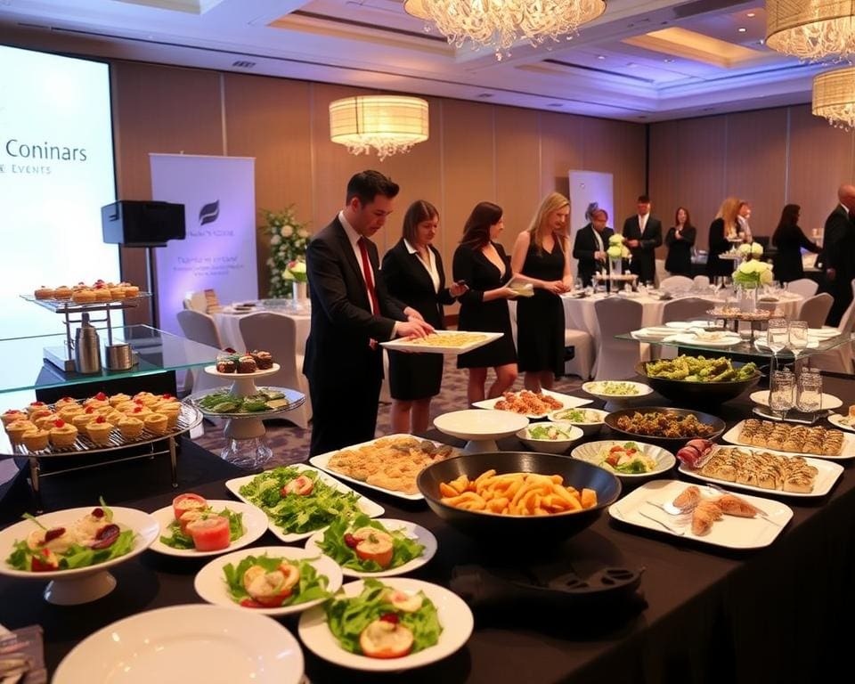 Hoe ondersteunt een cateraar zakelijke events?