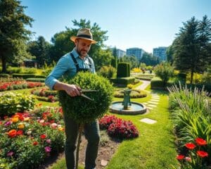 Hoe ondersteunt een hovenier bedrijfstuinen?
