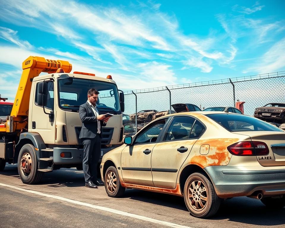 Hoe werkt auto ophalen voor sloop met vrijwaring?