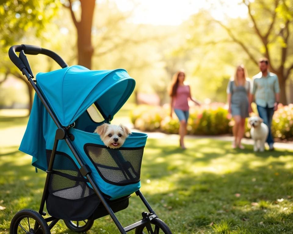 Wat is het voordeel van een opvouwbare buggy voor honden?